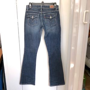 Levi’s too super low 524 boot cut jeans